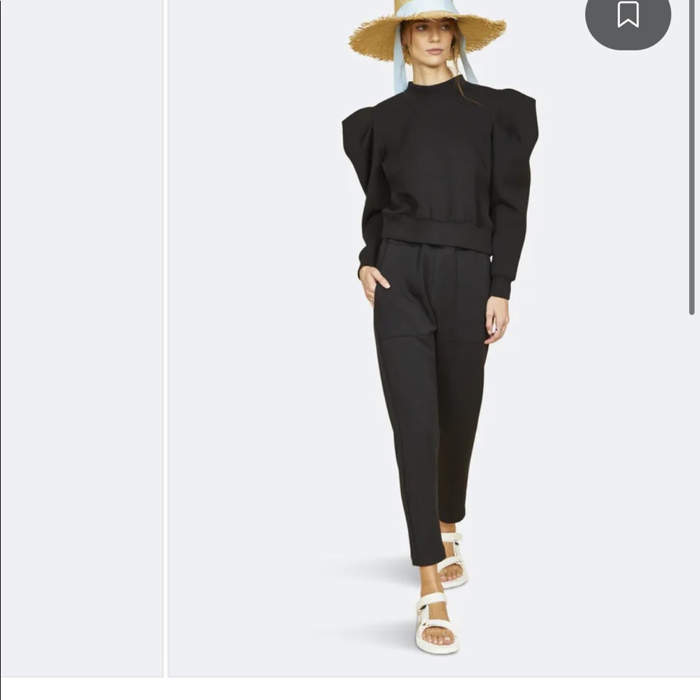Hunter Bell teddy sweatshirt and siegle pants